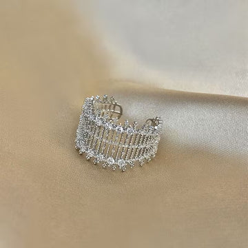 Adjustable Open Mesh Ring for Women – Minimalist Fashion Jewelry