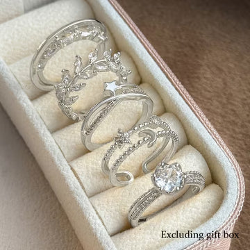 💍✨ 5pcs Star & Moon Ring Set✨