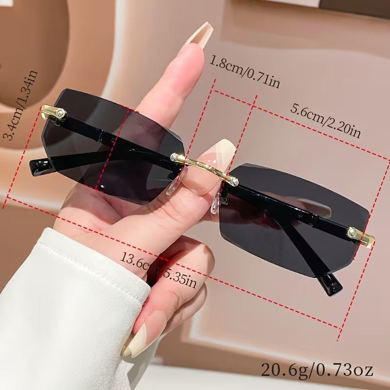 👓✨ Business Style Frameless Women’s Glasses High-End • Modern • Elegant Look 💼