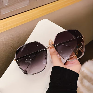 Summer Trendy Frameless Gradient Glasses Fashion Metal Glasses