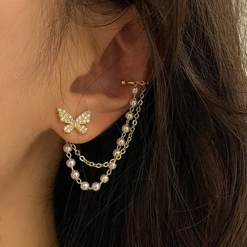 Temperament Butterfly Drop Earrings – Long Tassel Fashion Jewelry