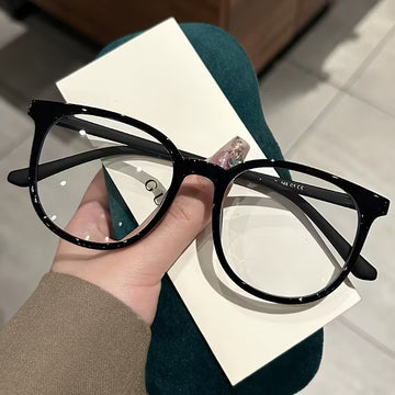 👓✨ Retro Large Round Frame Clear Glasses✨