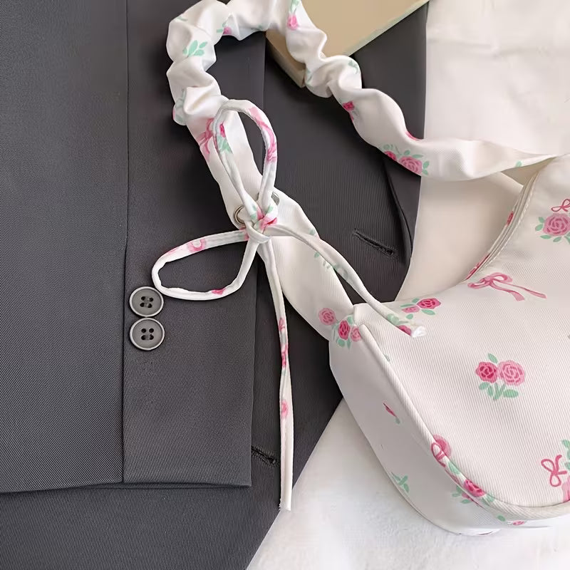 🌸 Women’s Floral Print Nylon Mini Shoulder Bag 👜